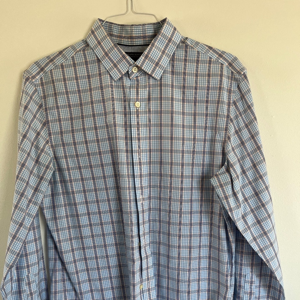 Banana Republic Men's Long Sleeve Button Down Dress Shirt - Size L 16 - 16.5
